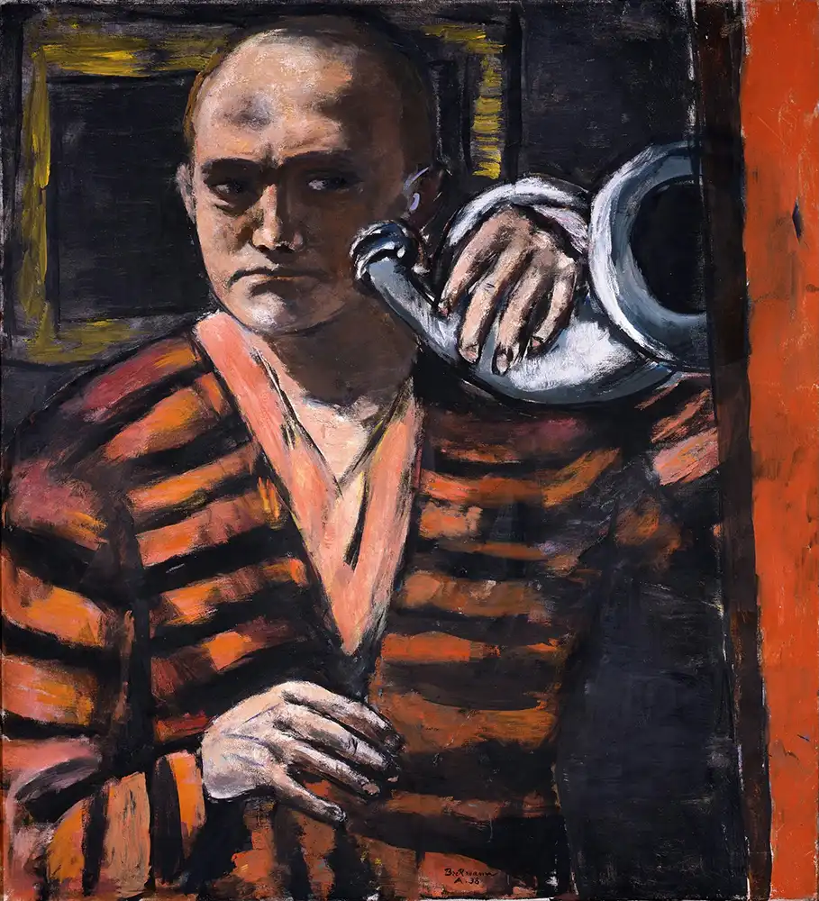 Self Portrait with Horn